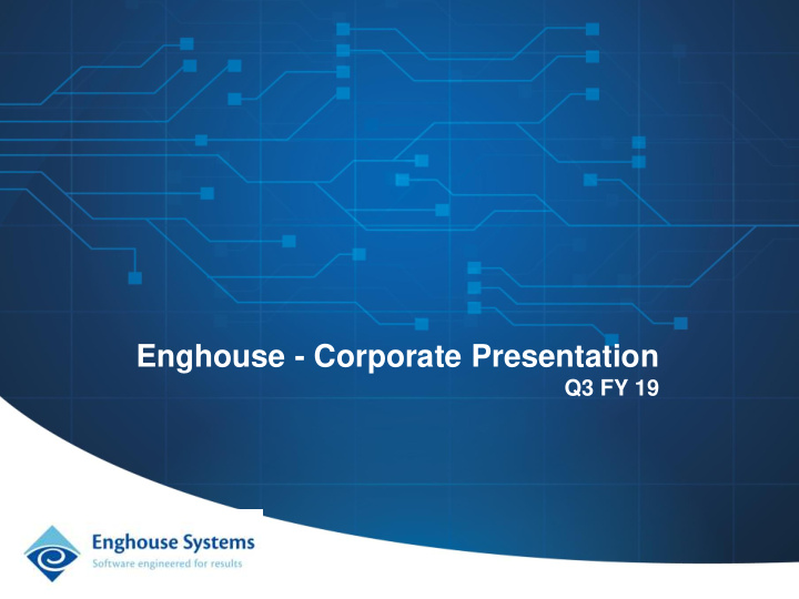 corporate overview enghouse corporate presentation