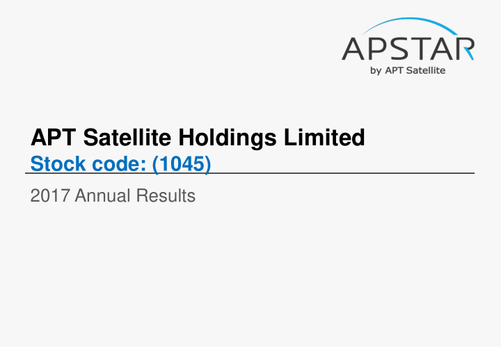apt satellite holdings limited