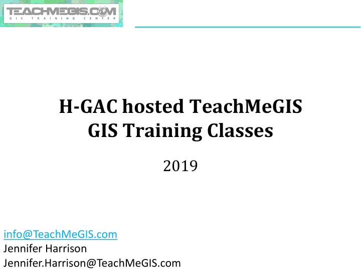 gis training classes