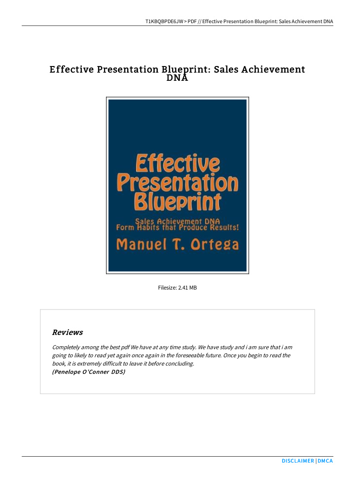 effective presentation blueprint sales achievement