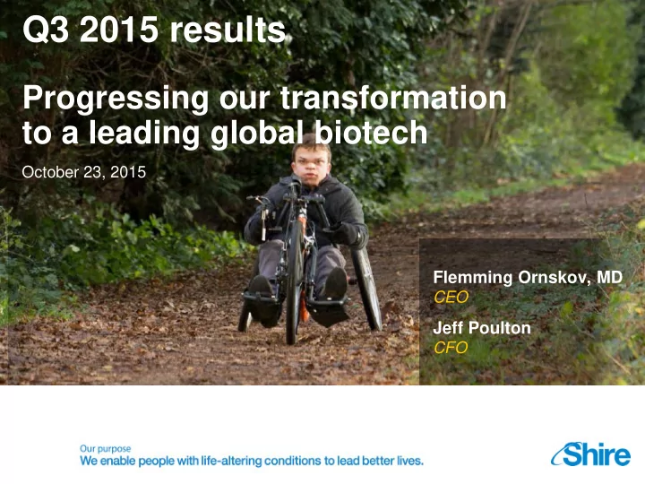 q3 2015 results