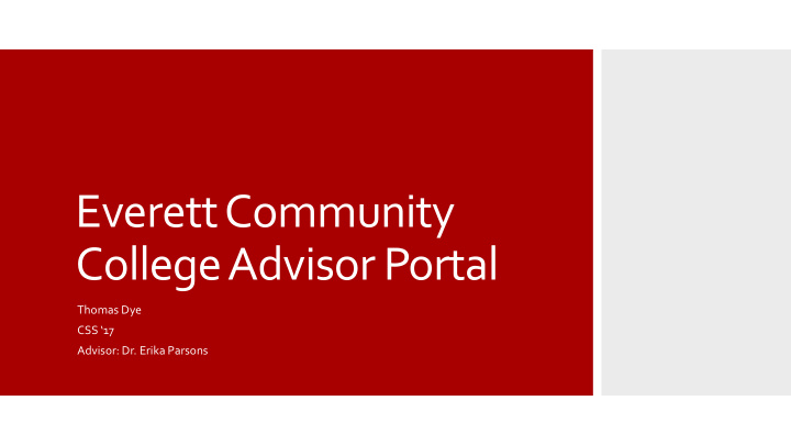 everett community college advisor portal