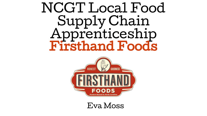 ncgt local food supply chain apprenticeship
