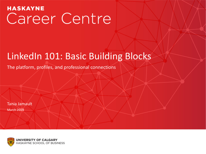 linkedin 101 basic building blocks
