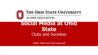 State  Clubs and Societies  Nilam Patel and Josh Samuels  The OG Algorithm  Chronological