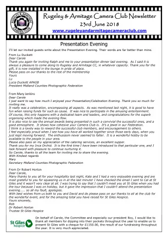 Rugeley  Rugeley &amp;  &amp; Armi  rmita  tage Came  ge Camera  ra Clu  Club N  Newsletter