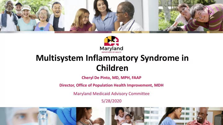 multisystem inflammatory syndrome in children