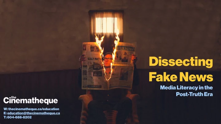 dissecting fake news