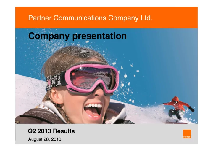 company presentation