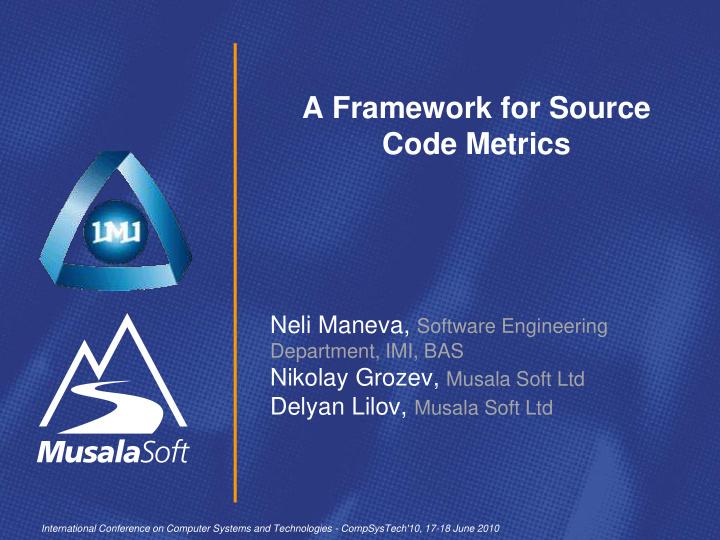 a framework for source