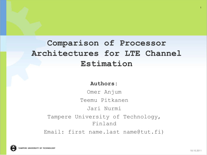 comparison of processor