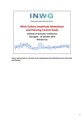 1 The INWG reports can be downloaded from: http://www.heatonharris.com/reports   publications Or