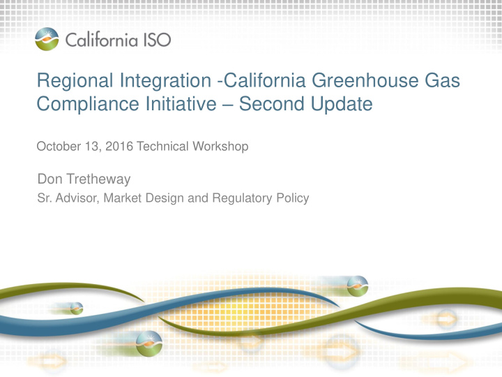 regional integration california greenhouse gas compliance