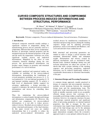 CURVED COMPOSITE STRUCTURES AND COMPROMISE  BETWEEN PROCESS-INDUCED DEFORMATIONS AND  STRUCTURAL