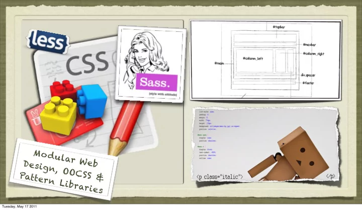 modular web design oocss pattern libraries