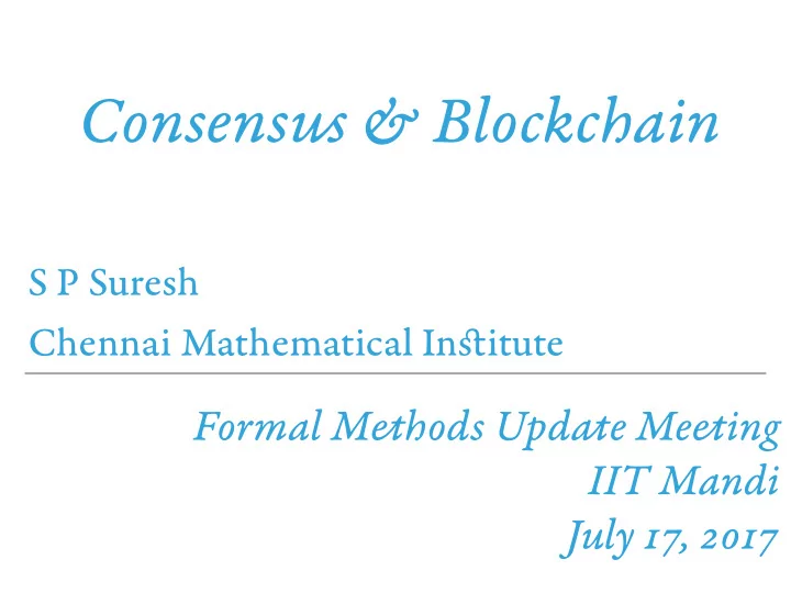 consens ut blockchain