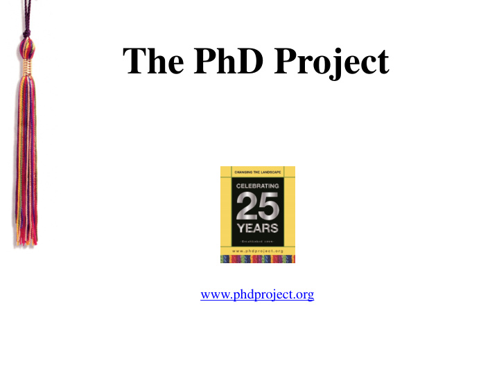 the phd project