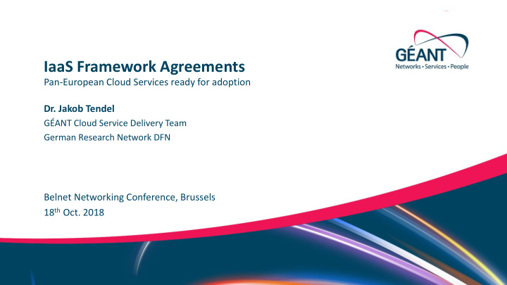 iaas framework agreements