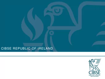 CIBSE REPUBLIC OF IRELAND  Why join CIBSE  CIBSE Societies  CIBSE Journal + App &amp;  Electronic