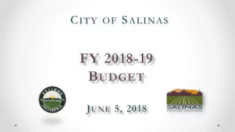 City Budget Theme   Fiscal Sustainability   Strategic Investments in Public:  Facilities  o