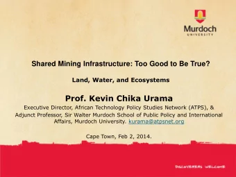 About ATPS  Our  mission,  unchanged  since  1994,  is  building Africas STI capabilities for