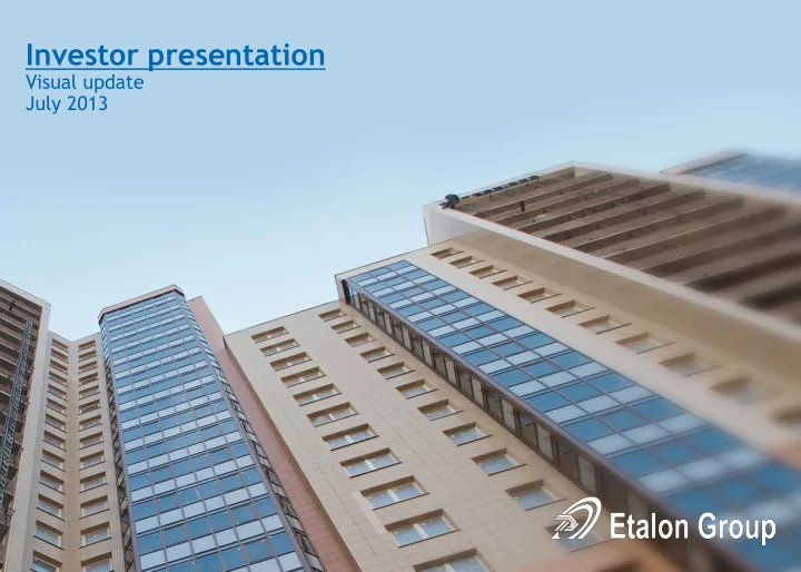investor presentation