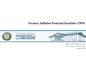 Treasury Inflation-Protected Securities (TIPS)  Office of Debt Management  U.S. Treasury Department
