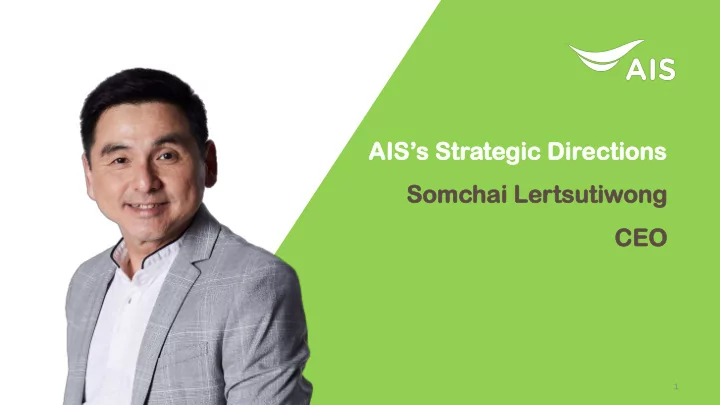 ais s strategic directions somchai hai lertsu tsutiw