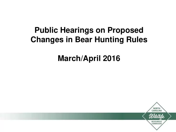 public hearings on proposed