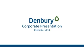Corporate Presentation  December 2019  Cautionary Statements Forward-Looking Statements : The data