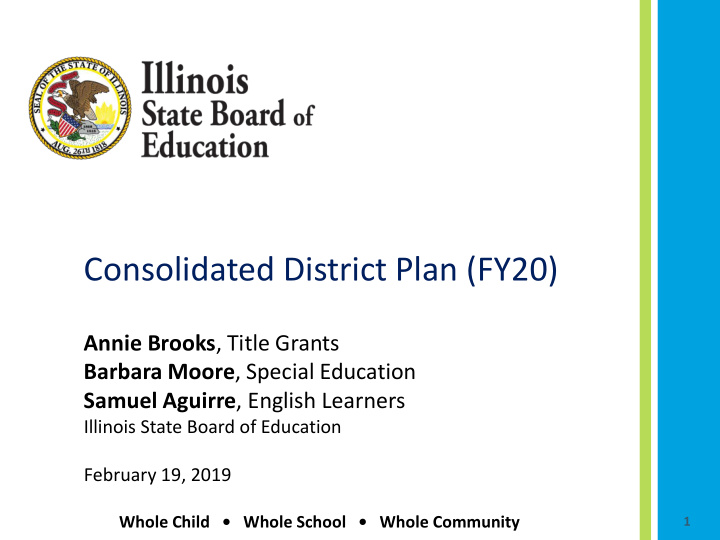 consolidated district plan fy20