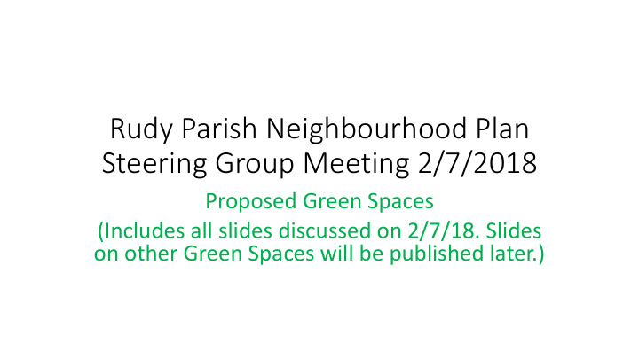 steering group meeting 2 7 2018