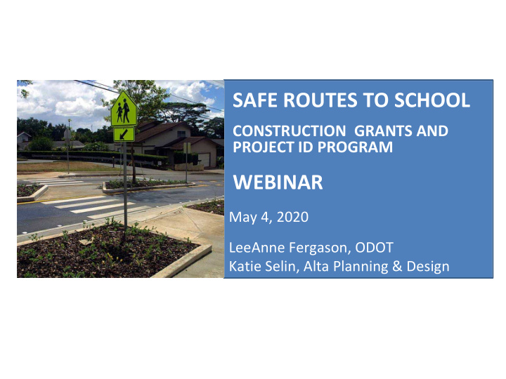 safe routes to school