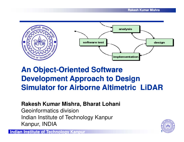 an object an object oriented software oriented software