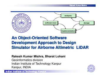 An Object  An Object-  -Oriented Software  Oriented Software  Development Approach to Design