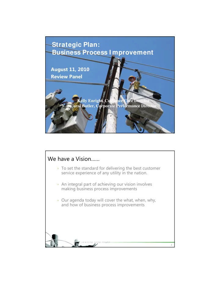 strategic plan business process i mprovement