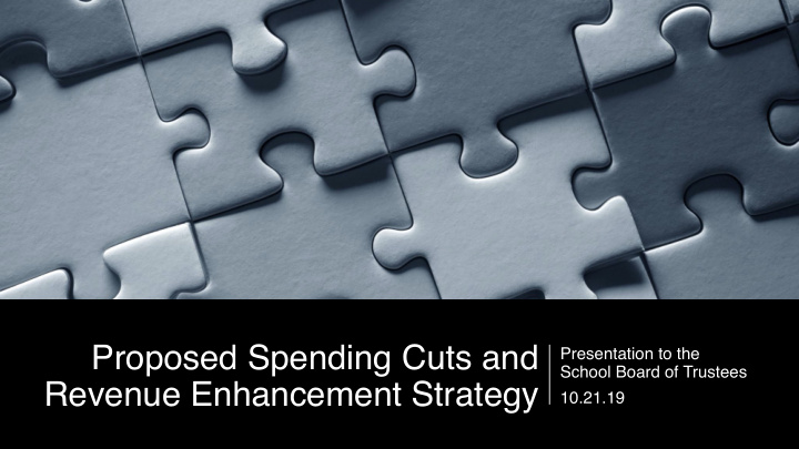 proposed spending cuts and