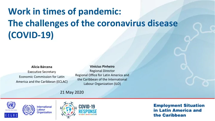 work in times of pandemic