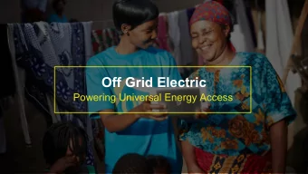 Off Grid Electric  Powering Universal Energy Access An Entire Continent Exists in Darkness Right