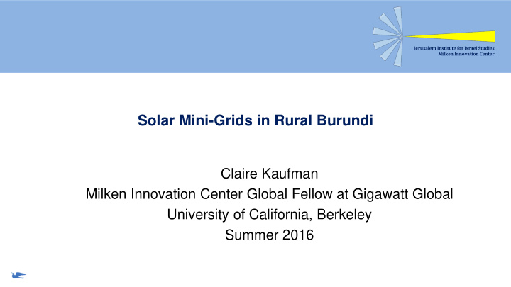 solar mini grids in rural burundi