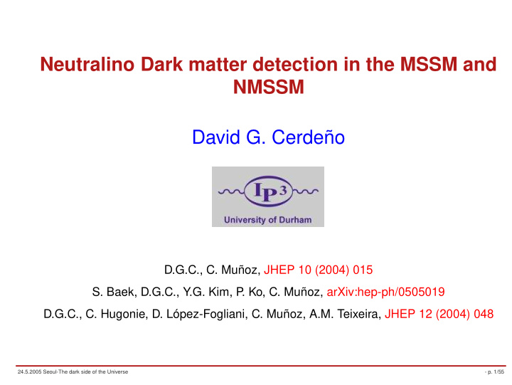 neutralino dark matter detection in the mssm and nmssm