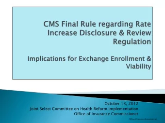 Office of Insurance Commissioner  Background: Association Health Plans  1.  (AHPs) in Washington