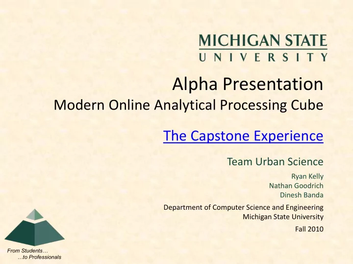 alpha presentation