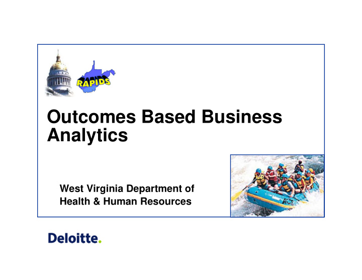 outcomes based business analytics