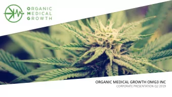 DISCLAIMER  The following presenta?on contains data provided to OMG. As such, OMG has taken all