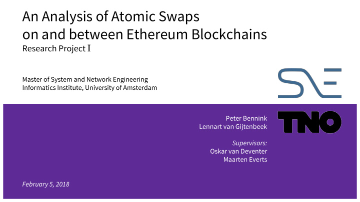 an analysis of atomic swaps on and between ethereum