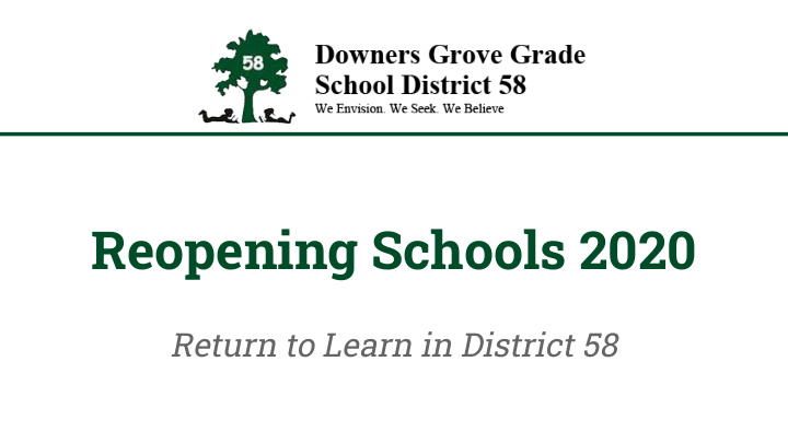 reopening schools 2020
