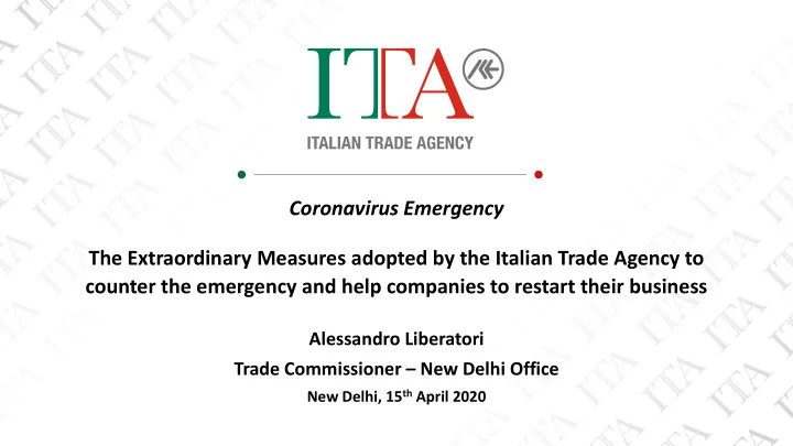 coronavirus emergency
