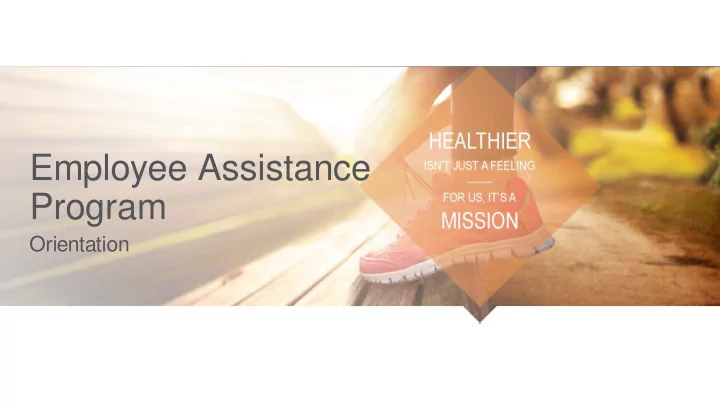 employee assistance program