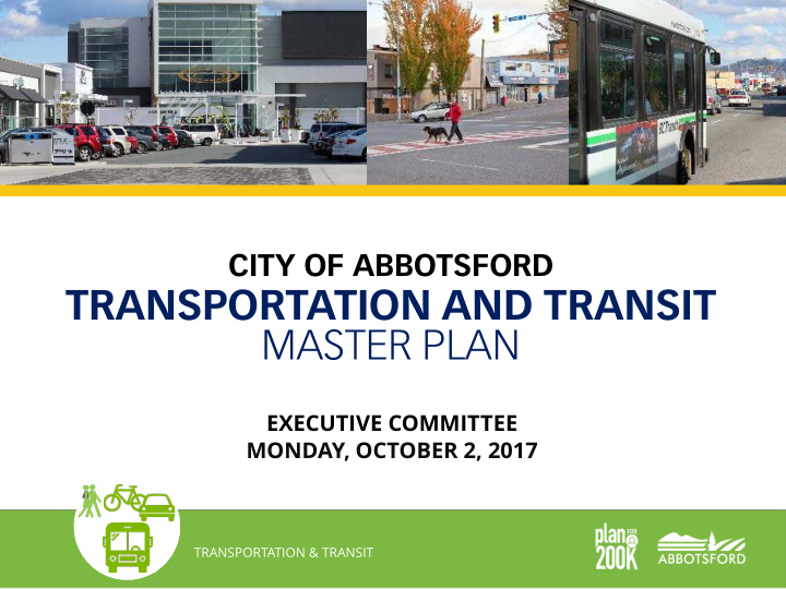 transportation and transit master plan